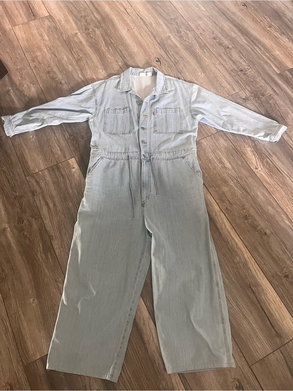 Levi's Light Blue Denim Utility Jumpsuit